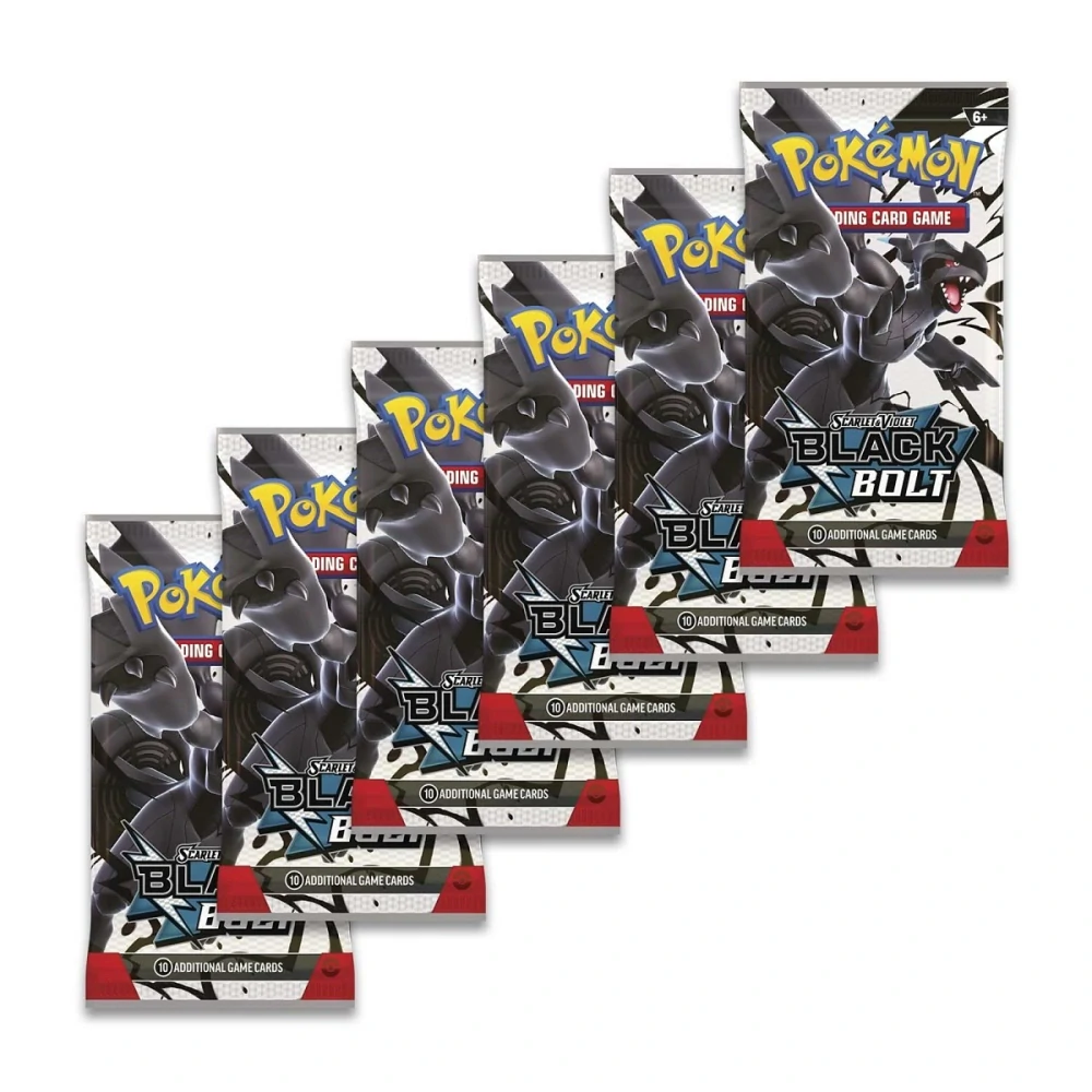 Pokémon TCG Scarlet & Violet-Black Bolt Booster Bundle (6 Packs)