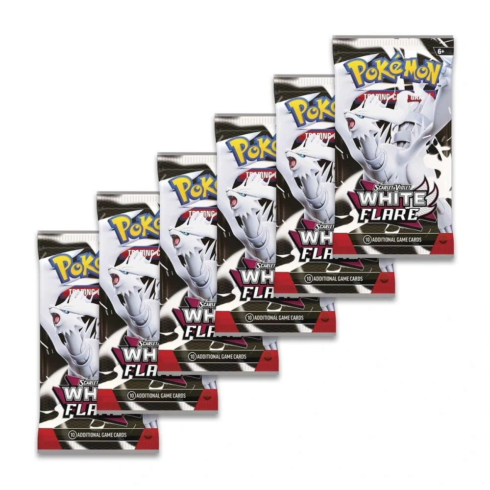 Pokémon TCG Scarlet & Violet-White Flare Booster Bundle (6 Packs)