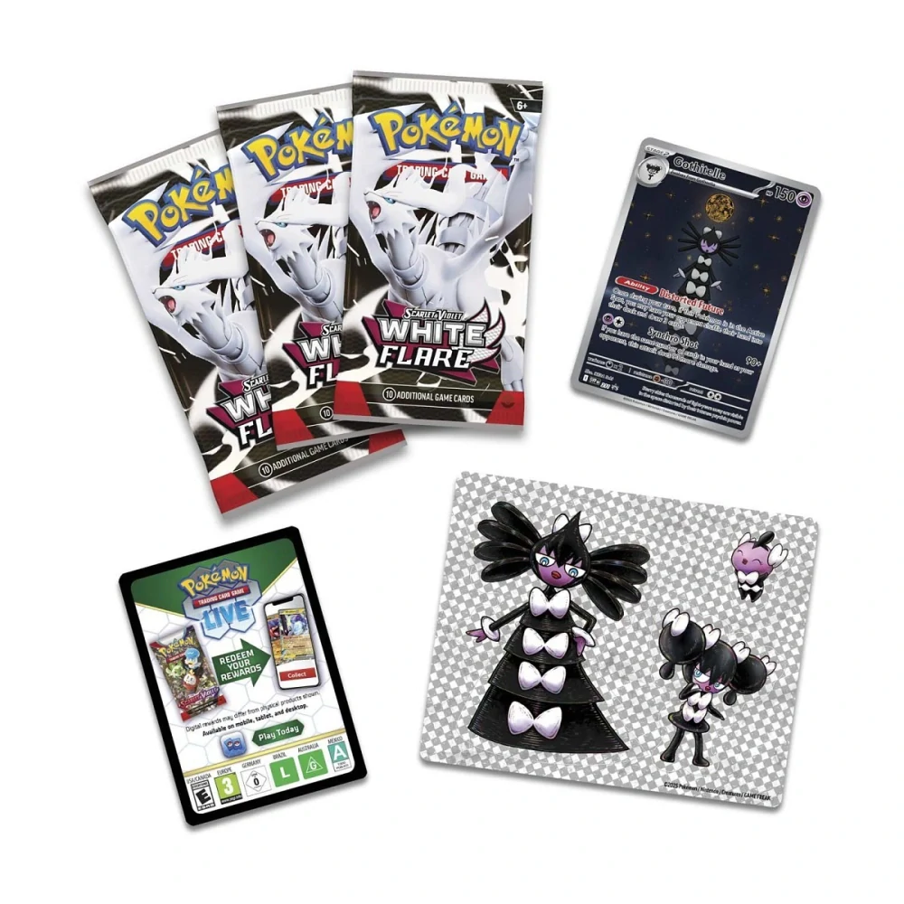 Pokémon TCG Scarlet & Violet-White Flare Tech Sticker Collection