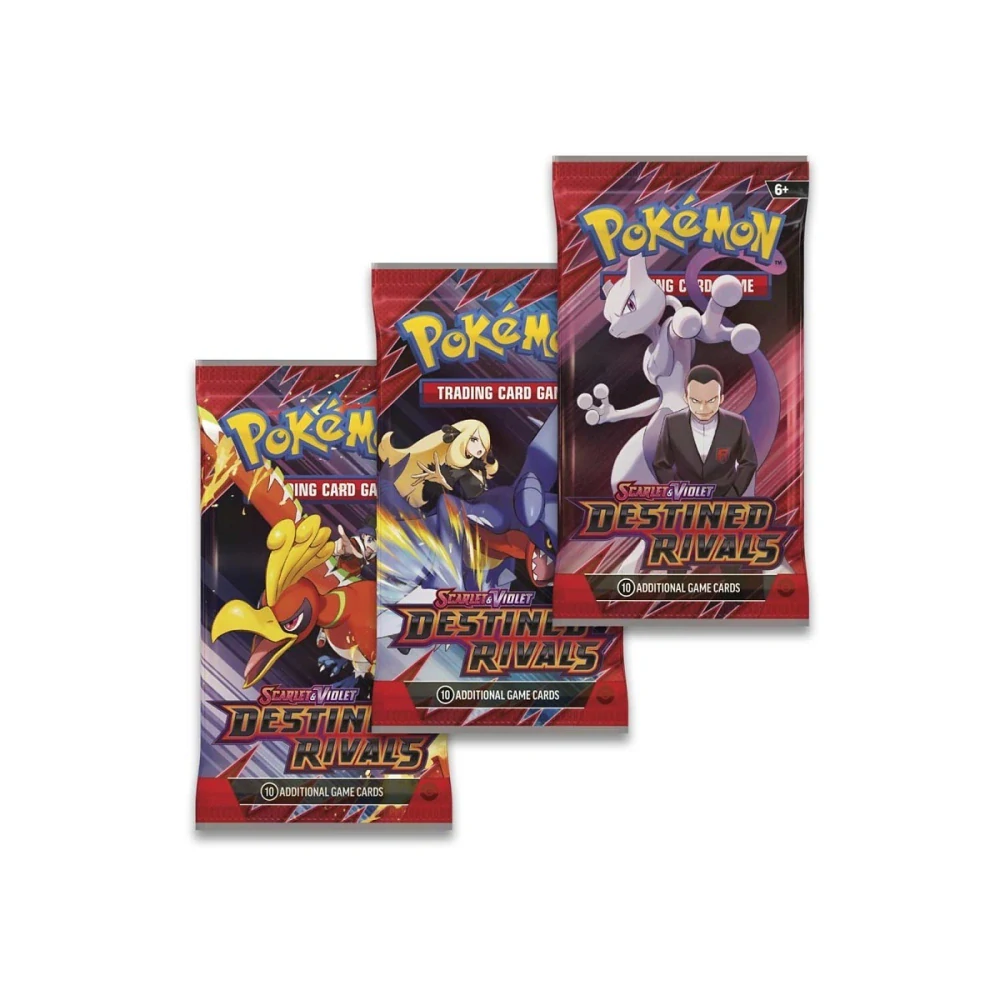 Pokémon TCG Scarlet & Violet-Destined Rivals 3 Booster Packs & Zebstrika Promo Card