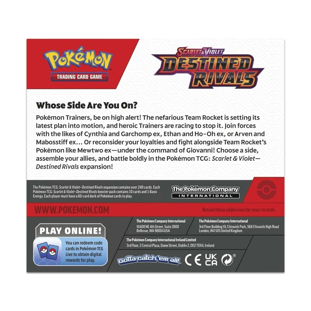 PokĂ©mon TCG Scarlet & Violet-Destined Rivals Booster Display Box (36 Packs)