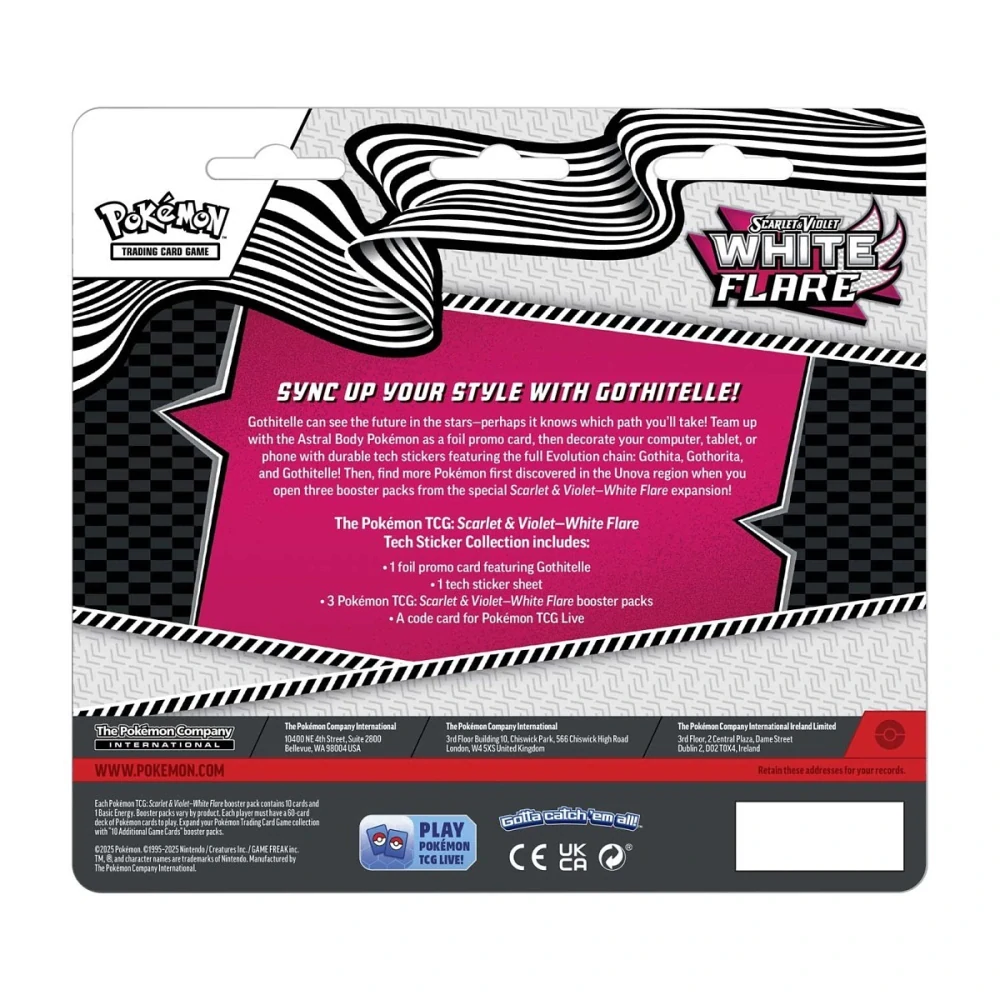 Pokémon TCG Scarlet & Violet-White Flare Tech Sticker Collection