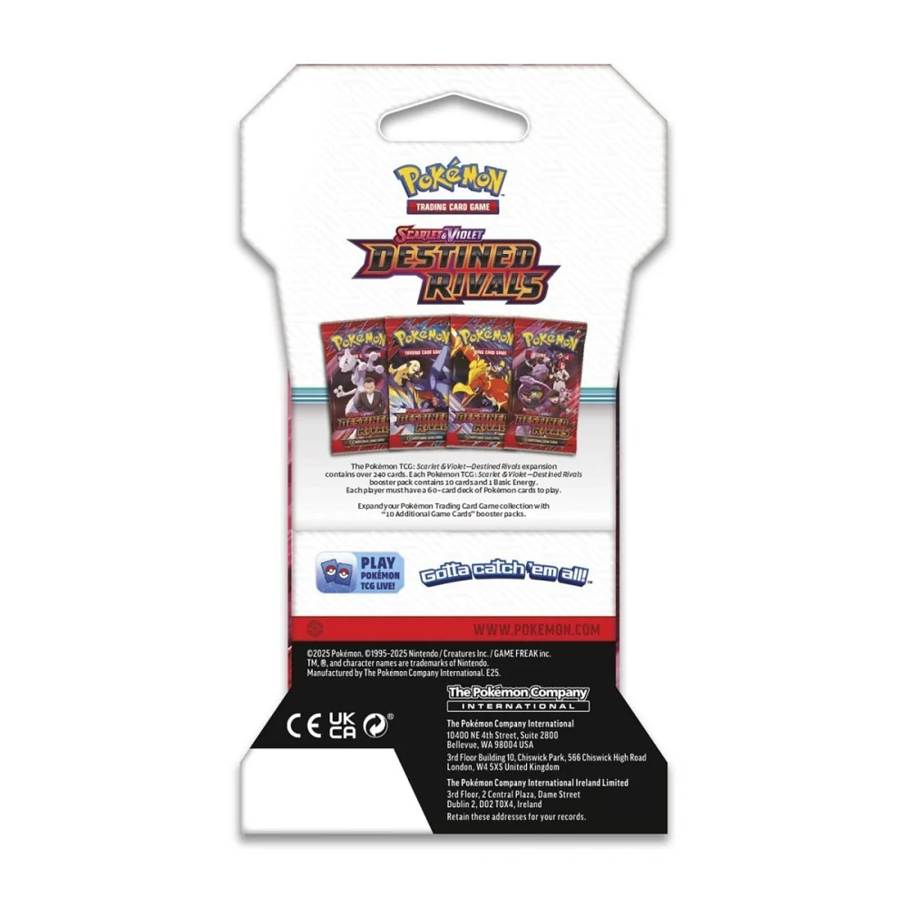 Pokémon TCG Scarlet & Violet-Destined Rivals Sleeved Booster Pack (10 Cards)